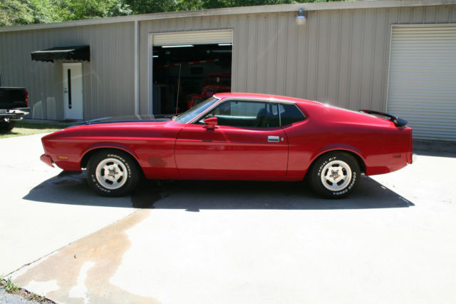 1971 Mach I Mustang w/ Built 351 Cleveland and automatic Red with Black Interior 1971 Ford Mustang Mach I