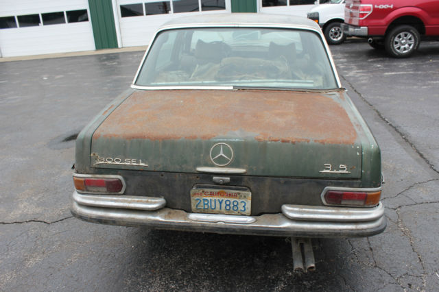 1971 Mercedes-Benz 300-Series 300SEL W109 PARTS CAR - photo 6
