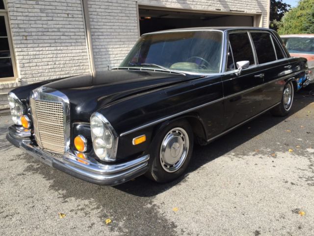1971 Mercedes 300SEL W109 4.5 Black/Cognac Leather Rare No Reserve 1971 Mercedes-Benz 300-Series