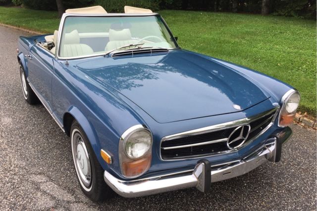 1971 Mercedes Benz 280SL 17109 Miles Blue Convertible 6 Cylinder Automatic 1971 Mercedes-Benz SL-Class --