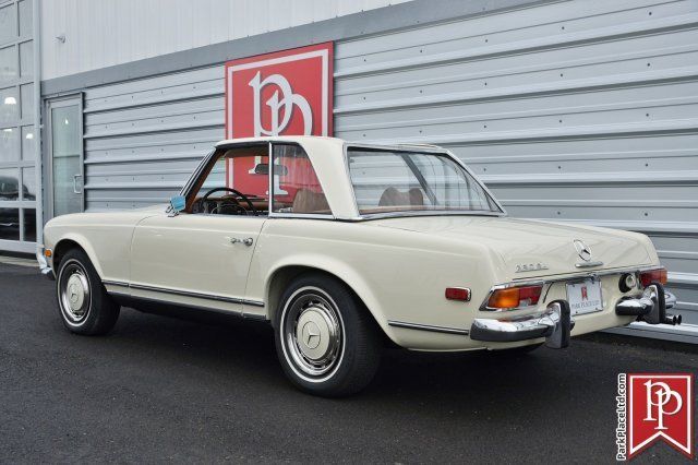 1971 Mercedes-Benz 280SL Roadster, Ivory on cognac, Auto, Gorgeous 1971 Mercedes-Benz SL-Class Roadster