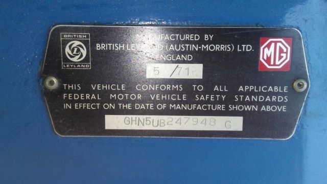 1971 MG MGB - photo 5