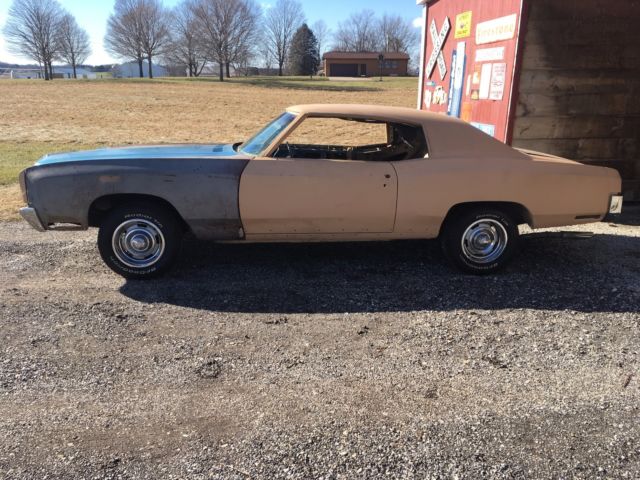 1971 MONTE CARLO BODY ONLY, HAS DRIVE TRAIN, VERY NICE NEARLY RUST FREE PROJECT 1971 Chevrolet Monte Carlo