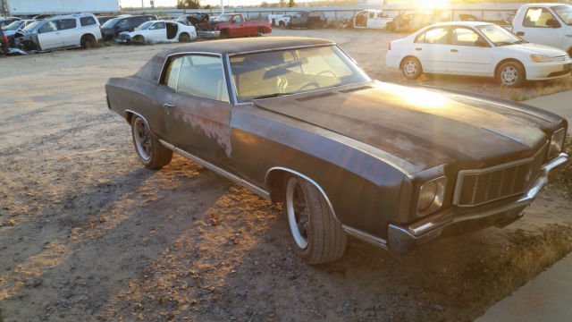 1971 monte carlo solid running driving project, rough, THREE DAY AUCTION 1971 Chevrolet Monte Carlo