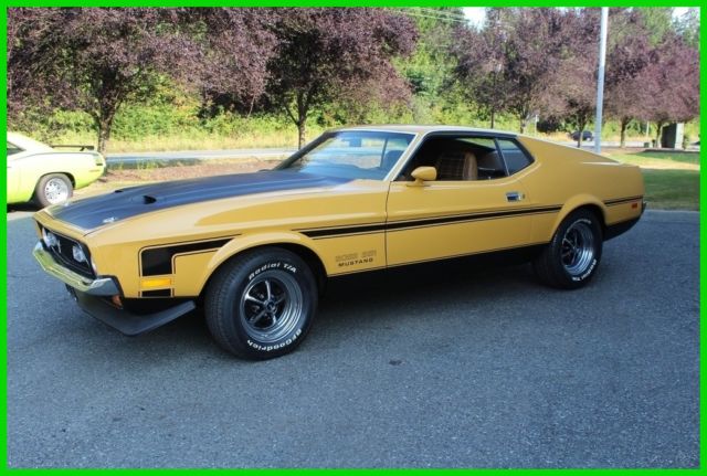 1971 Mustang BOSS 351, 5k on Restoration, 4-speed, 3.91 gears, Marti Verified 1971 Ford Mustang Fastback R-code Boss Nodular Case Trac-Loc Staggered Shocks Hurst