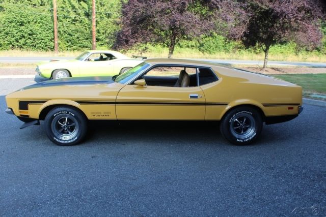 1971 Ford Mustang Fastback R-code Boss Nodular Case Trac-Loc Staggered Shocks Hurst - photo 2