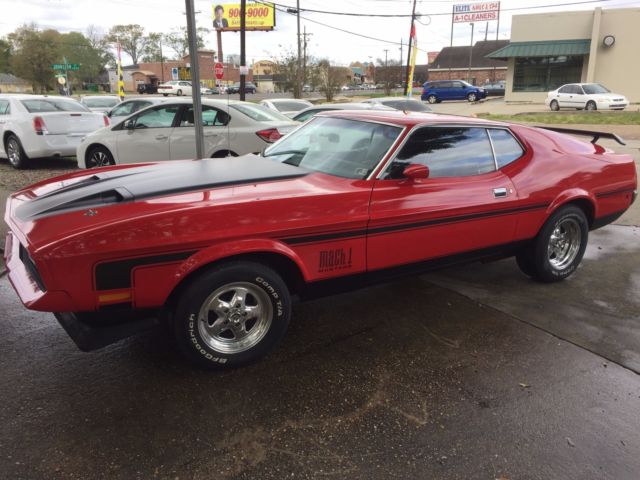 1971 Mustang Fastback ( Mach 1 Clone ) Matching 351C M Code & 4 Speed Toploader 1971 Ford Mustang Fastback ( Mach 1 Clone )