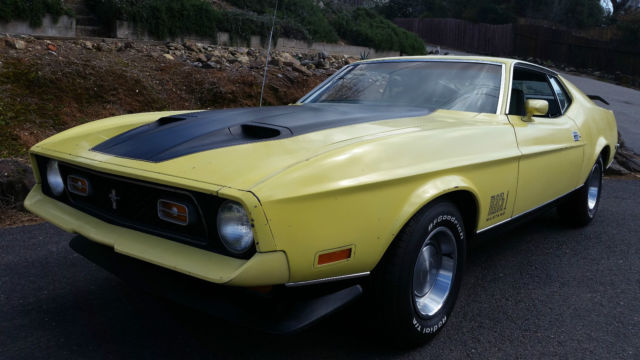 1971 Mustang Mach 1 RARE 4 Speed California Muscle Car 1971 Ford Mustang