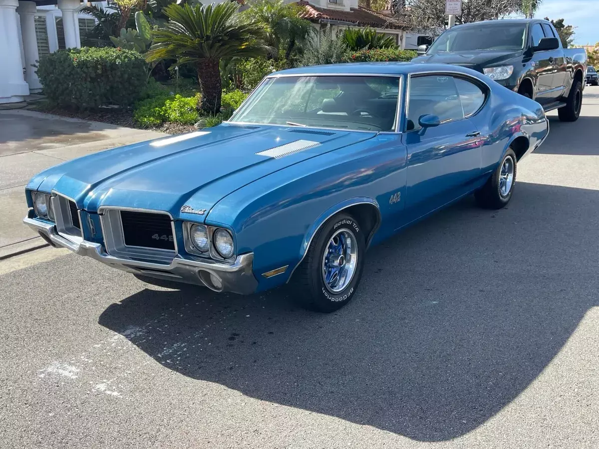 1971 Oldsmobile 442 Blue RWD Automatic 1971 Oldsmobile 442