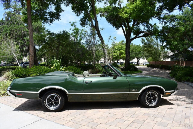1971 Oldsmobile 442 Convertible #s Matching Documented 16,370 Miles - photo 4