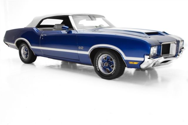 1971 Oldsmobile 442 Convertible Blue, 455, AC - photo 3