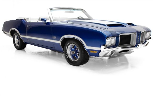 1971 Oldsmobile 442 Convertible Blue, 455, AC - photo 4