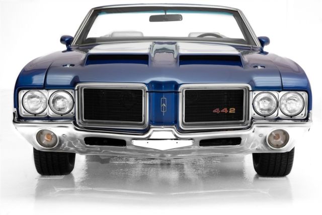 1971 Oldsmobile 442 Convertible Blue, 455, AC - photo 5