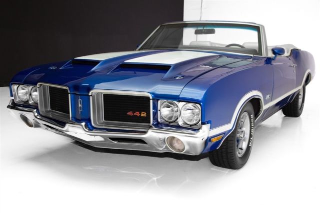 1971 Oldsmobile 442 Convertible Blue, 455, AC - photo 7