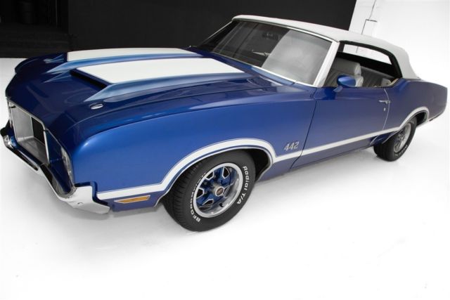 1971 Oldsmobile 442 Convertible Blue, 455, AC - photo 8