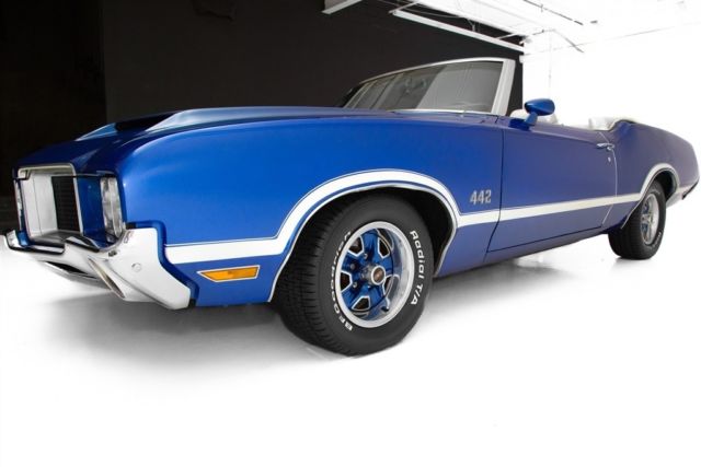 1971 Oldsmobile 442 Convertible Blue, 455, AC - photo 9