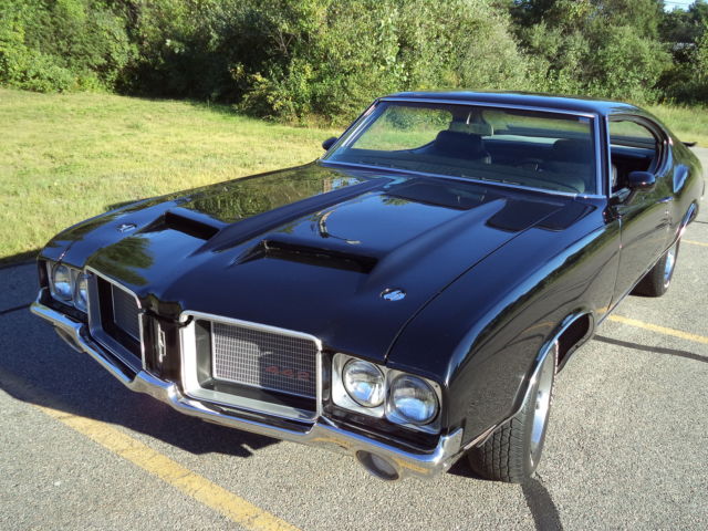 1971 OLDSMOBILE CUTLASS 442 GORGEOUS BLACK EXTERIOR WITH BLACK INTERIOR 1971 Oldsmobile 442 SIMILAR TO 1968 OR 1969 OR 1970 OR 1972
