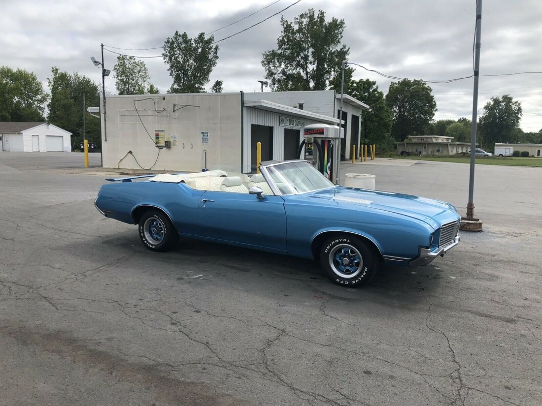 1971 Oldsmobile Cutlass Convertible Blue RWD Automatic 1971 Oldsmobile Cutlass