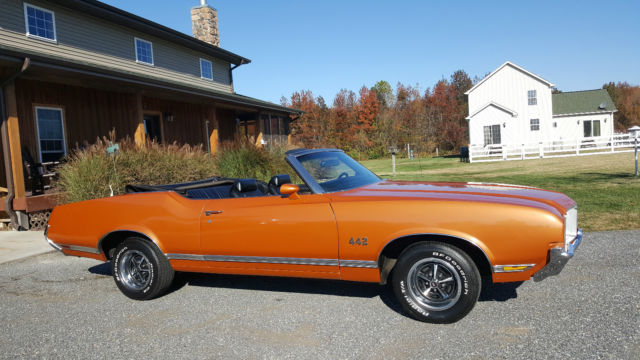 1971 Oldsmobile Cutlass Convertible Power Top Pwr Steering Power Brakes 4 SPEED 1971 Oldsmobile Cutlass 442 TRIBUTE