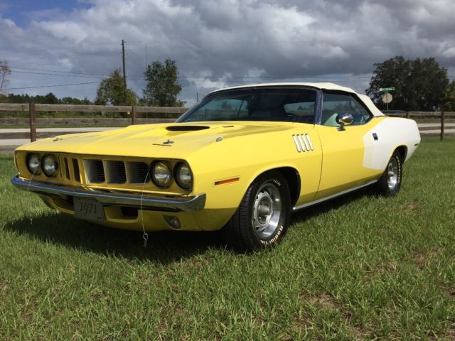 1971 PLYMOUTH BARRACUDA "CUDA" CONVERTIBLE 1971 Plymouth Barracuda CUDA CONVERTIBLE