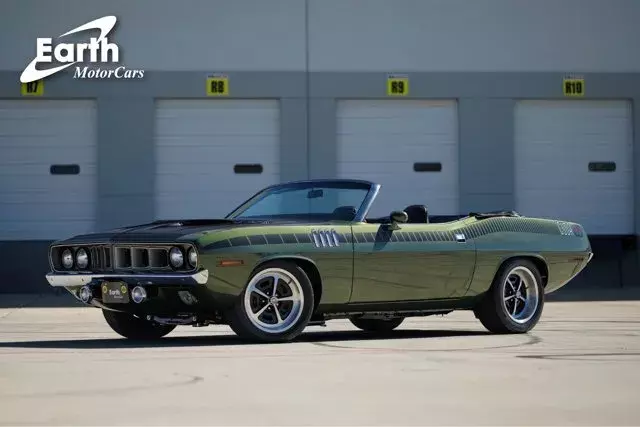 1971 Plymouth Cuda Hemi 392 Custom Restomod 31488 Miles F8 Green Convertible Ma 1971 Plymouth Cuda Hemi 392 Custom Restomod