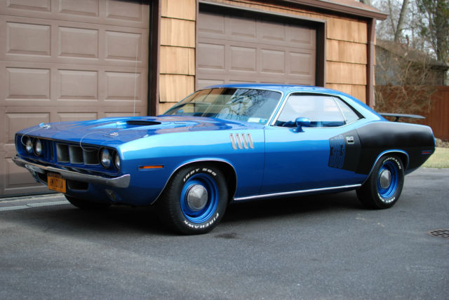 1971 Plymouth Cuda, Real BS23, B5 Blue, A/C, P/S, P/B 1971 Plymouth Barracuda Cuda