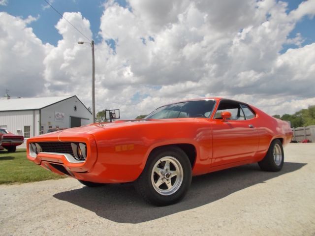 1971 PLYMOUTH ROAD RUNNER, MATCHING 383 AND 440 AT, PS, HEMI ORANGE 1971 Plymouth Road Runner
