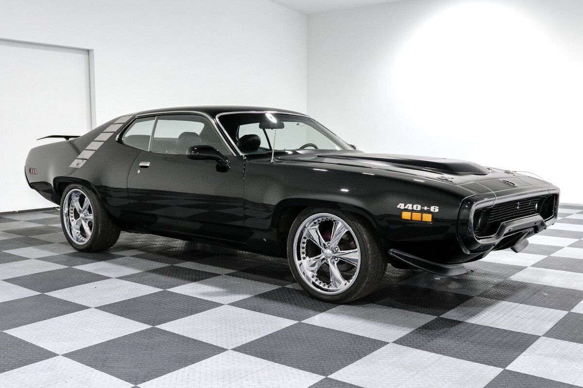 1971 Plymouth Satellite 46148 Miles Black Coupe 440 Big Block V8 4L60E Automati 1971 Plymouth Satellite