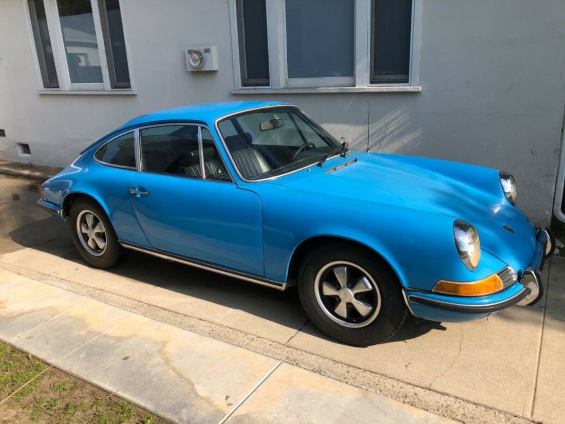 1971 Porsche 911 911T Coupe Matching Numbers Gemini Metallic Blue low miles 1971 Porsche 911