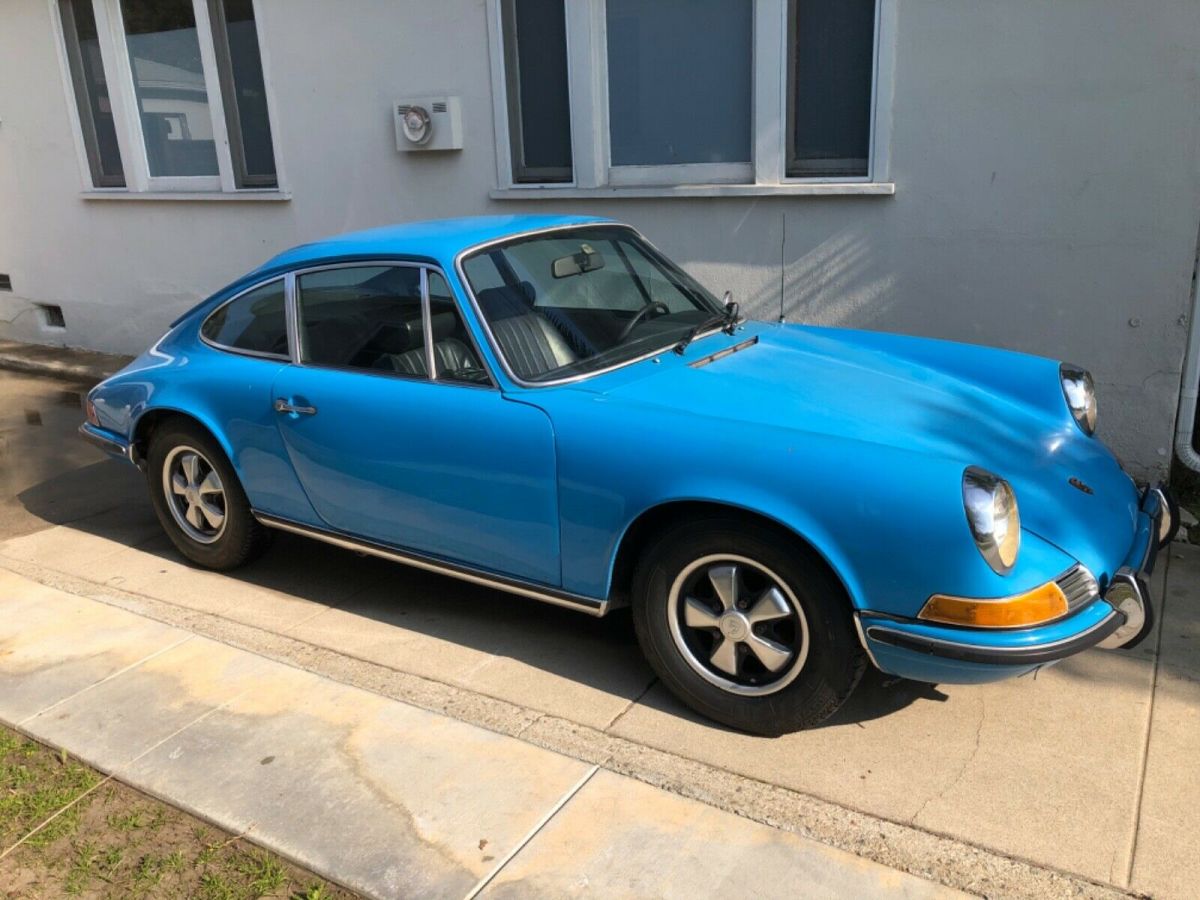 1971 Porsche 911T Coupe matching numbers Gemini metallic blue rust free 1971 Porsche 911