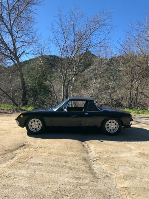 1971 Porsche 914 California Blue Plate 1971 Porsche 914 Black