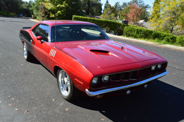 1971 Pro Touring Cuda 6 Speed gear vendor Vintage air Show car street warrior 1971 Plymouth Barracuda