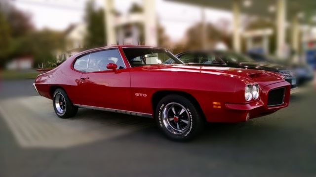 1971 Real Deal! Pontiac GTO Original Cardinal Red with Matching Numbers Motor! 1971 Pontiac GTO