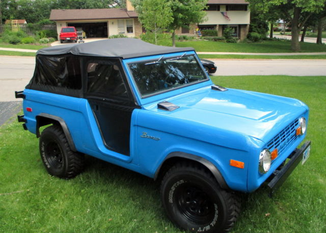 1971 Rust Free Western Wyoming Bronco Original 302 Grabber Blue Convertible NR 1971 Ford Bronco