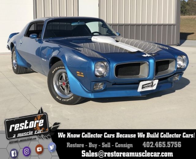1971 Pontiac Trans Am - 455 HO  4 Speed, AC, Lucerne Blue