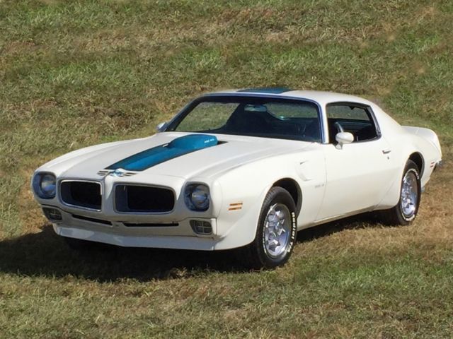 1971 Pontiac Trans Am white / blue interior - photo 13