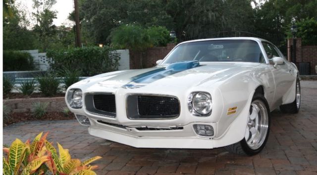 1971 Pontiac Trans Am white / blue interior - photo 8