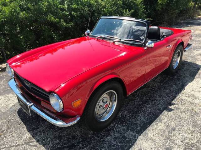 1971 Triumph TR6 70621 Miles Red Convertible I6 2.5L Manual with Overdrive 1971 Triumph TR-6 --