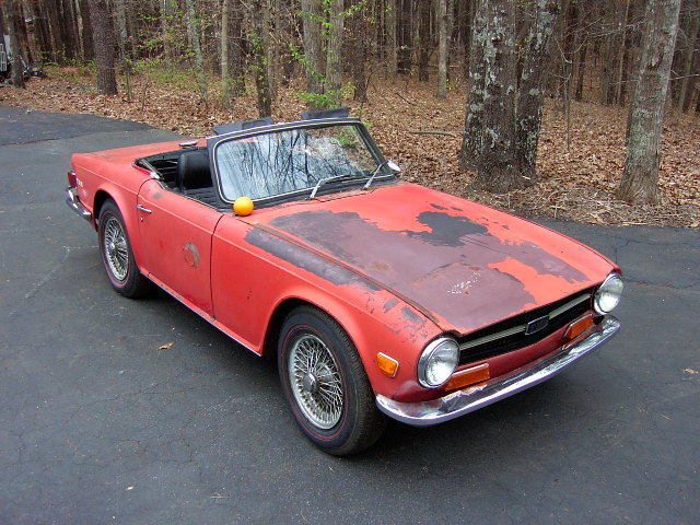 1971 Triumph TR6 Roadster 71 TR 6 One Family Owned in South Carolina Wire Wheels 1971 Triumph TR-6