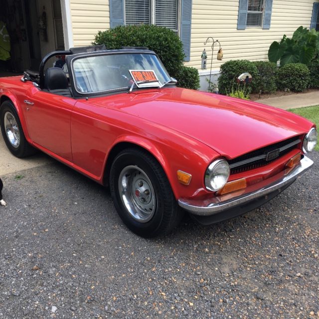 1971 Triumph TR6 with hard and soft top 1971 Triumph TR-6