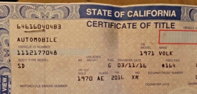 1971 Volkswagen Beetle - Classic California VW, Barn Find, No Reserve! - photo 8