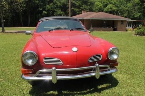 1971 VW Karman Ghia Cabriolet Convertible with Euro bumpers. Nice. 1971 Volkswagen Karmann Ghia Convertible