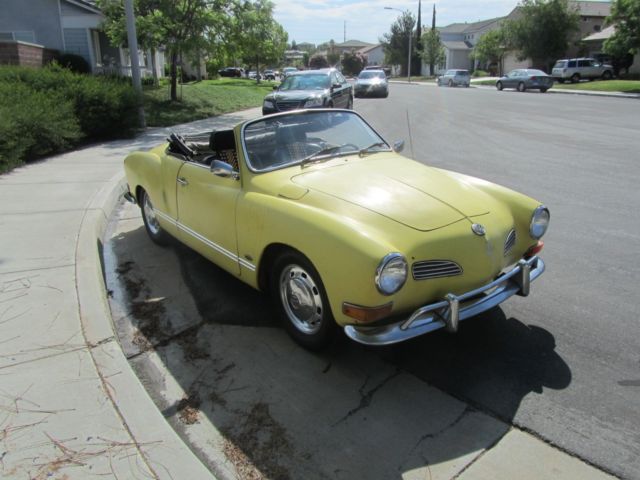 1971 VW Karmann Ghia Convertible Original Color Wonderful Patina RUNS XLNT! 1971 Volkswagen Karmann Ghia