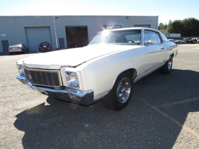 1971 White Rare 1 of 80 Numbers Matching 402cid 4 Speed Great Buy 1971 Chevrolet Monte Carlo
