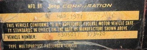 1971 Jeep CJ - photo 12