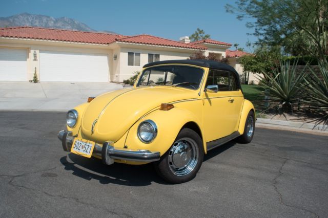 1971 Yellow Volkswagen Beetle Convertible RESTORED 1971 Volkswagen Beetle - Classic Convertible
