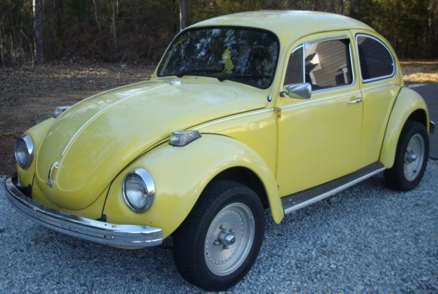 1971 Yellow VW Super Beetle 1971 Volkswagen Beetle - Classic