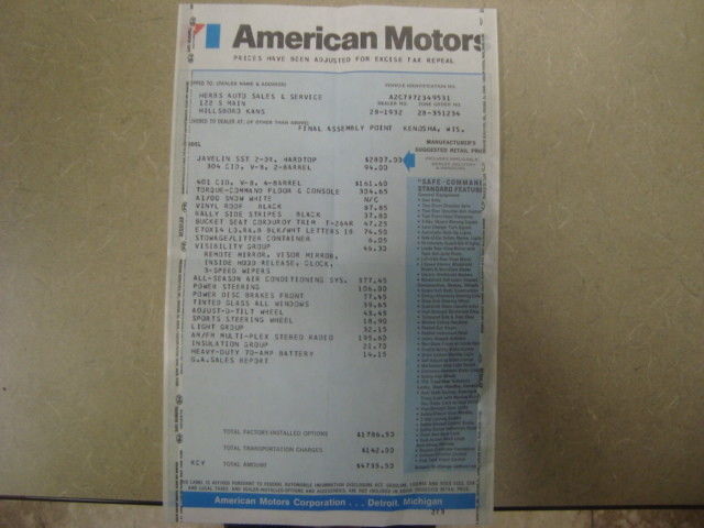 1972 AMC Javelin - photo 2
