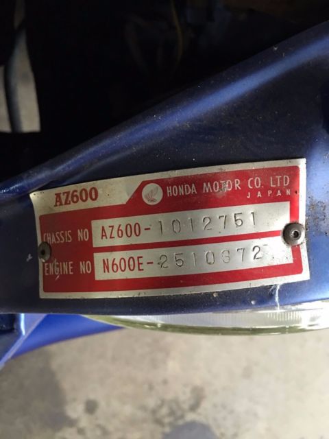 1972 Honda AZ 600 Coupe - photo 5