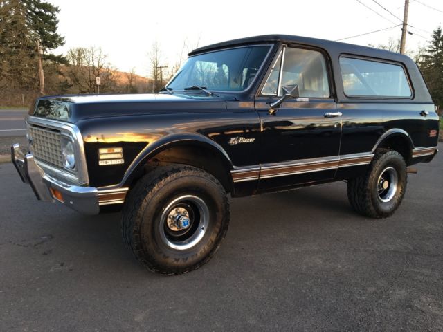 1972 Blazer CST K5 Cheyenne Triple Black Survivor! Factory Tach, Disc Brakes! 1972 Chevrolet Blazer CST